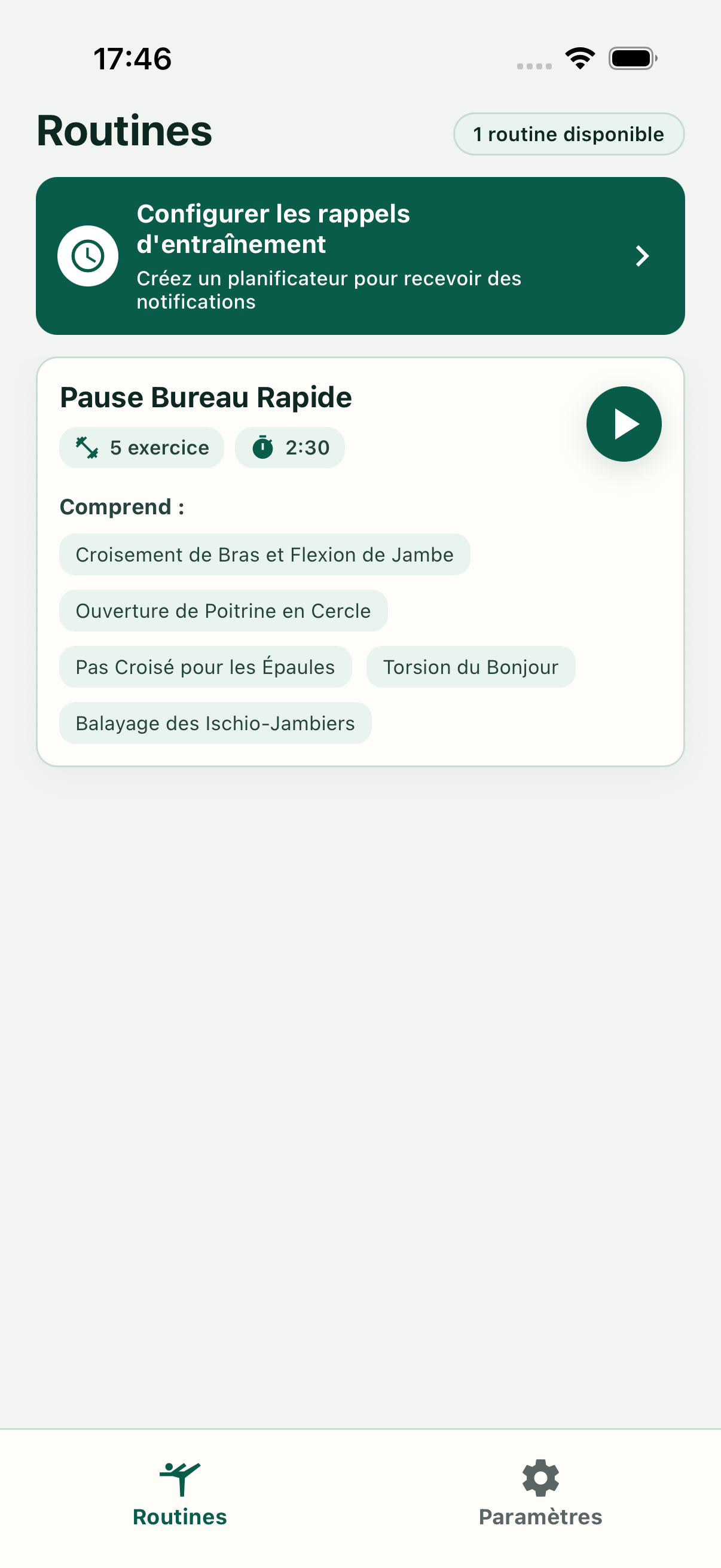 Mes routines